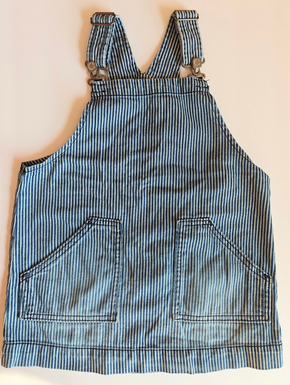Gymboree Unisex Skirtall Overall Dress Toddler Size 4 Pockets Cotton